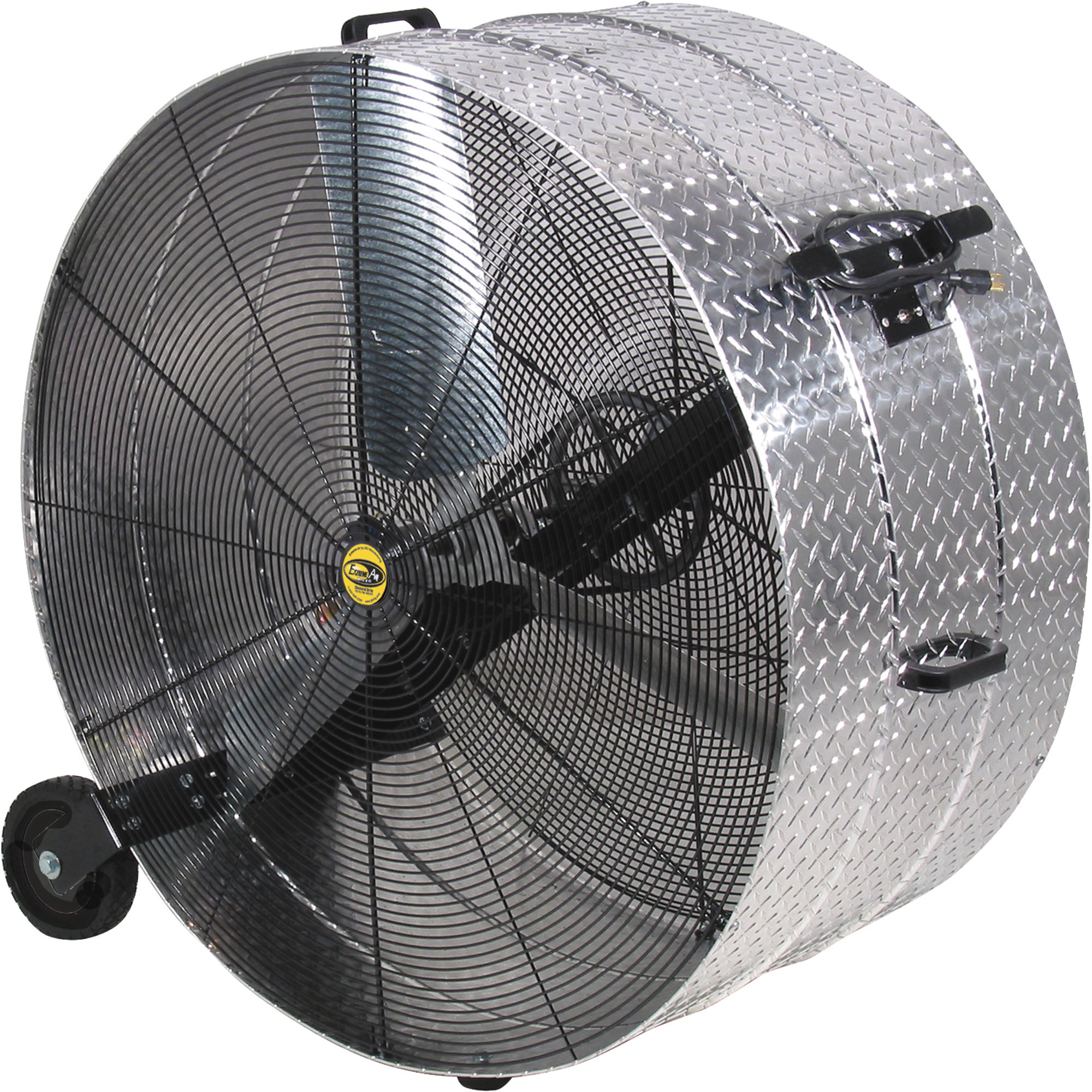 J&D Sales Diamond Brite Floor Drum Fan, 42in., 3/4 HP, 14,400 CFM, Model# VI4234WB2